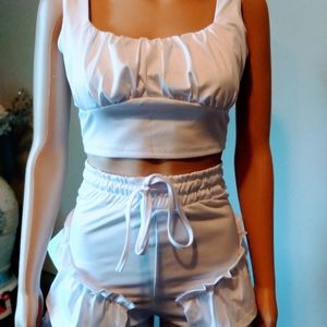 White "Round The Way Girl" Set